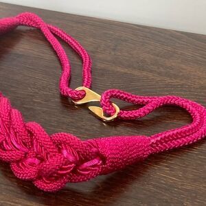 Braided Fishtail Paracord Bracelet Pink